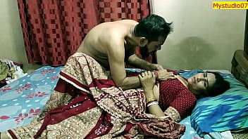 Desi housewife engages in steamy sex with husband's friend, featuring authentic Hindi dialogue